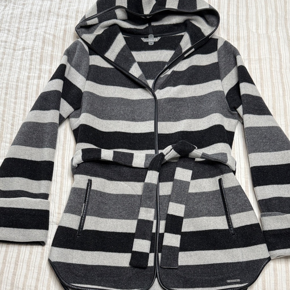 Smartwool Nokoni Striped Jacket Charcoal Heather women’s medium